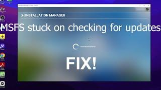 MSFS stuck on checking for updates fix  No need to download the whole sim again