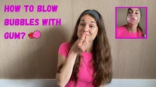 How to blow a bubble with bubble gum  Tutorial