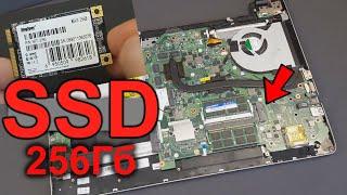 KINGSPEC mSATA SSD c алиэкспресс. Установка и тест.