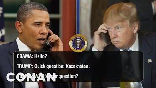 EXCLUSIVE Leaked Audio Of Obama & Trumps Phone Calls  CONAN on TBS