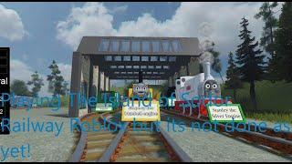 Playing The island of Sodor Railway Roblox