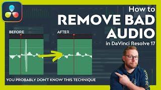 How to REMOVE bad audio in Davinci Resolve 17  Sample Level Audio Editing