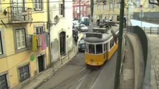 Lisbon Trams Drivers eye view preview standard definition