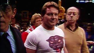 Roddy Piper makes his entrance at WrestleMania I