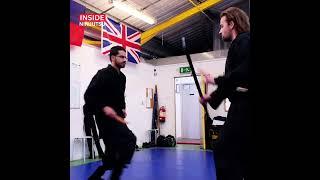 #SHORTS  KNIFE VS HANBO  INSIDE NINJUTSU #knife #hanbo #ninja #martialarts #samurai #bujinkan