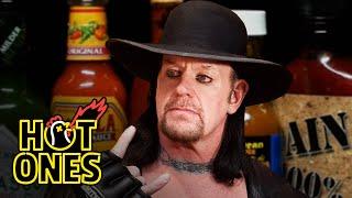 The Undertaker Takes Care of Business While Eating Spicy Wings  Hot Ones