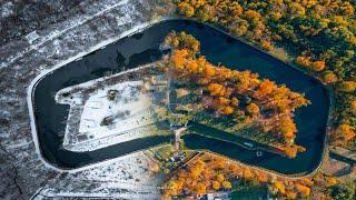 4K Форт №11 Дёнхофф в солнечный осенний день. Fort XI Dönhoff. Калининградская  область