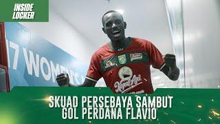 SUASANA RUANG GANTI PERSEBAYA SAMBUT GOL PERDANA FLAVIO  INSIDE LOCKER ROOM PSBS BIAK VS PERSEBAYA