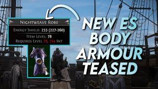 New NIGHTWEAVE ROBE Base Type Aura Changes & What it may mean  PoE 3.25 Settlers of Kalguur