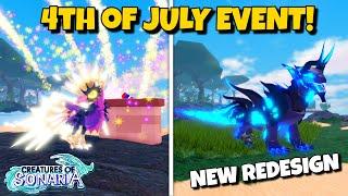 NEW 4TH of JULY EVENT LURE REMODEL is HERE  Creatures of Sonaria