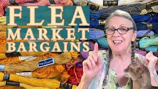 Flea Market BARGAINS for Junk Journals & Slow Stitching #thriftythursday