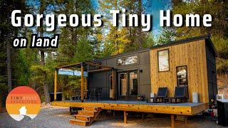 Solo Womans Amazing Tiny House Her Land & part-time Vanlife journey