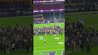 Kansas State Wildcats Texas Bowl 2022 trophy presentation