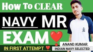 How I Clear Navy MR Exam in First AttemptBest Strategy for Crack  Indian Navy MR Exam By Anand Sir