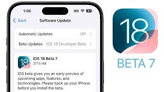 iOS 18 Beta 7 Released - Whats New?