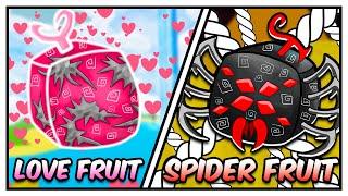 Trying The NEW Love and Spider Fruit And It Was... Roblox Bloxfruit