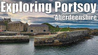 Exploring Portsoy historic harbour - the beautiful fishing village in the north of Scotland