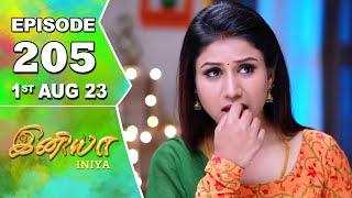 Iniya Serial Episode - 205  1st Aug 2023   Alya Manasa  Rishi  Saregama TV Shows Tamil