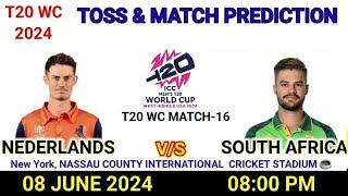 South Africa vs Netherlands toss Prediction  Sa vs Ned toss prediction Today  T20 World Cup 2024