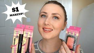 $1 MAKEUP Dollar Tree Makeup Try on  LeaStepleton