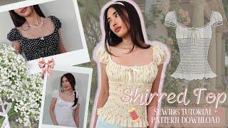 Shirred Top Sewing Tutorial + Pattern Download