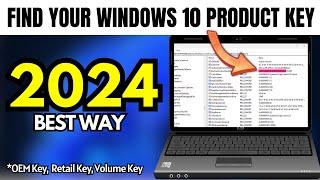How to Find Windows 10 Product Key in 2024  Find Retail Volume & OEM Digital License Key
