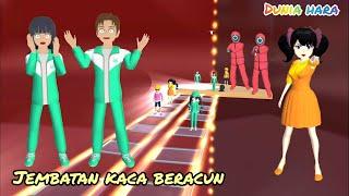 Yuta Mio Ditangkap ke Jembatan Kaca Pecah Squid Game Beracun   Sakura School Simulator