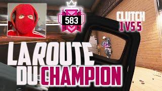 LA ROUTE DU CHAMPION AVEC MON CLUTCH 1 VS 5 HISTORIQUE EN FACECAM  RAINBOW SIX SIEGE