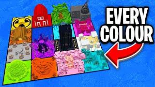 I Built a Base for EVERY COLOUR in Minecraft Hardcore