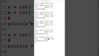 Побитовые двоичные операции в Python
