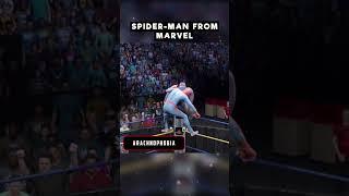 Spider-man from Marvel in WWE 2K22