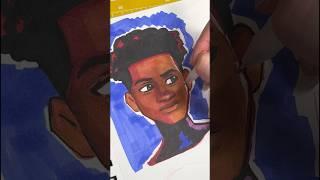 miles morales  testing dark skin tones with alcohol markers