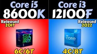 i5-8600K vs i3-12100F  RTX 3080 and RTX 3060  How Much Performance Difference?