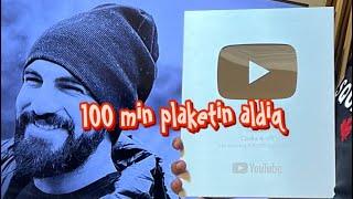 100 000 abone plaketi