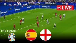 Spain vs England 2-1  THE FINAL  UEFA Euro Cup 2024  eFootball Pes 21 Gameplay