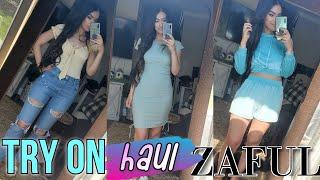 HUGE ZAFUL SUMMER CLOTHING HAUL AFFORDABLE TRY ON GIRLY OUTFITS SWIMWEAR LOUNGE SETS