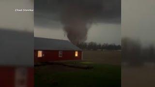 Destructive tornado caught on video in Ohio