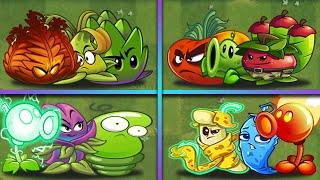 4 Team Electric + Random Plants - Who Will Win? - PvZ 2 Team Plants Battles