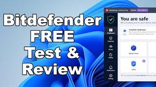 Bitdefender FREE Antivirus Test & Review 2023 - Antivirus Security Review - Security Test