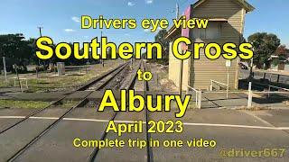 Drivers eye view Southern Cross to Albury