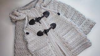 Crochet #79 How to crochet girls  boys coat  Part 2