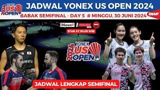 Jadwal Semifinal US Open Badminton 2024 Hari ini day5  Ben Sean vs Thailand  Koki vs China