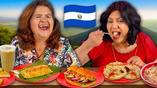 Mexican Moms try Salvadoran food for the first time