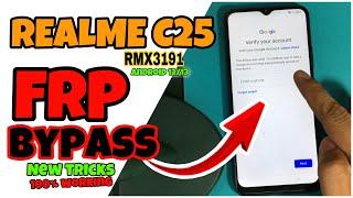 Realme C25 RMX3191 frp bypass  Android 1213 New Tricks No need PC 100% working