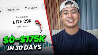 Case Study $0 - $175k in 30 days Dropshipping with Facebook Ads