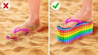 WOW POP IT HACKS  Rainbow Challenges and Hacks Colorful DIY’s And Crafts by 123 GO FOOD