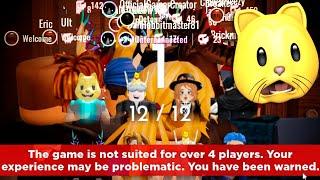 I BEAT ROBLOX DOORS WITH 12 PLAYERS AND RUINED THE END CUTSCENE