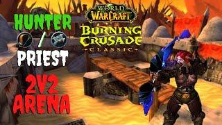 WoW TBC Hunter PvP - 2v2 Arena HunterPriest  2.4.3