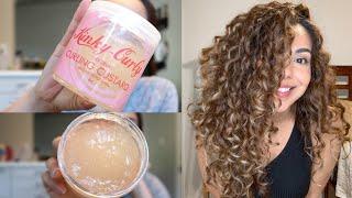 Curly Hair Routine 1st impression on the Kinky Curly Curling Custard2c3a Curls