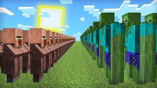 ЗОМБИ ГОЛЕМЫ НАПАЛИ НА НАШУ ДЕРЕВНЮ ЖИТЕЛЕЙ В МАЙНКРАФТ  Компот Minecraft